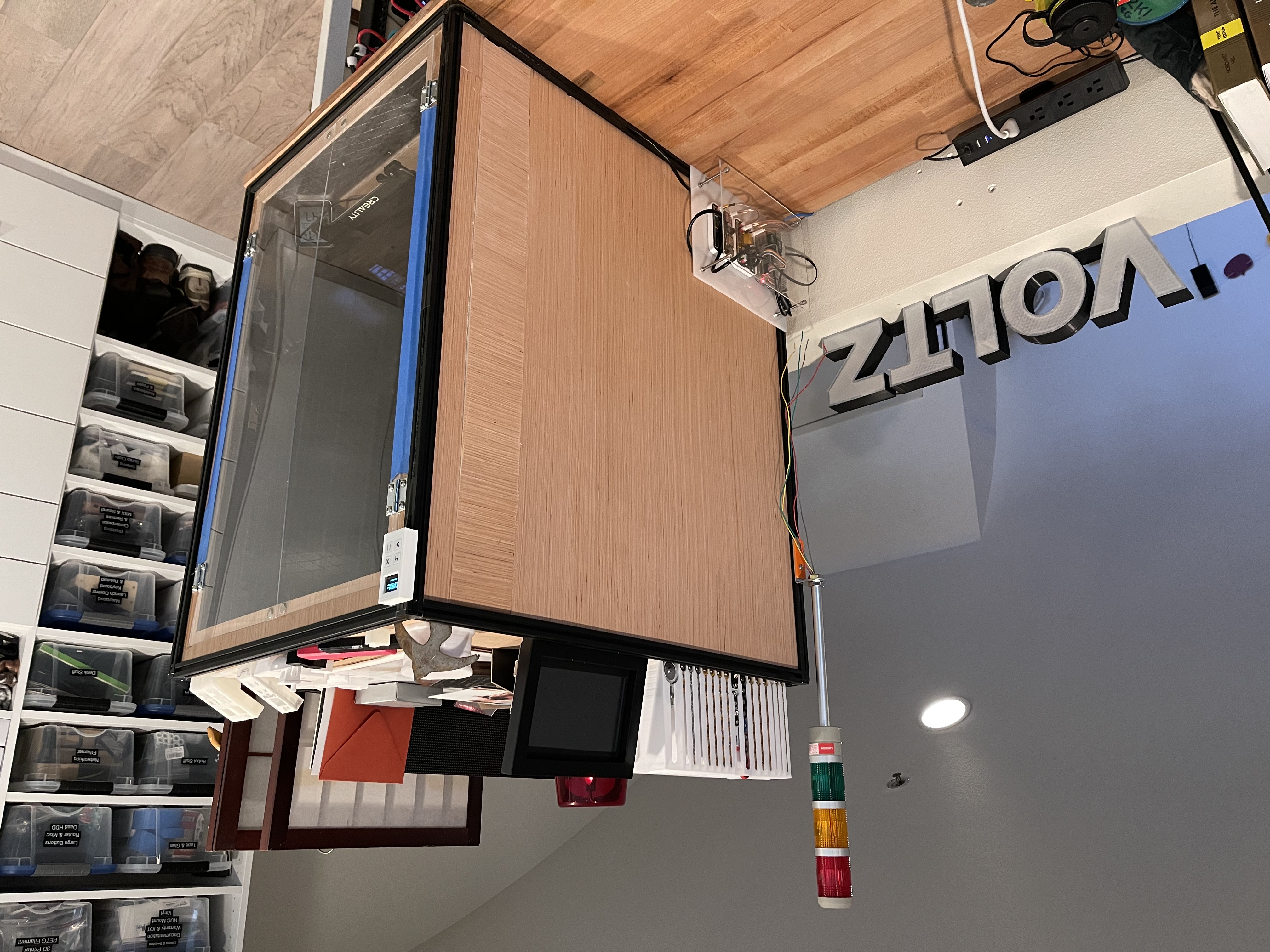 Electronics bay all buttoned up and mounted to the enclosure