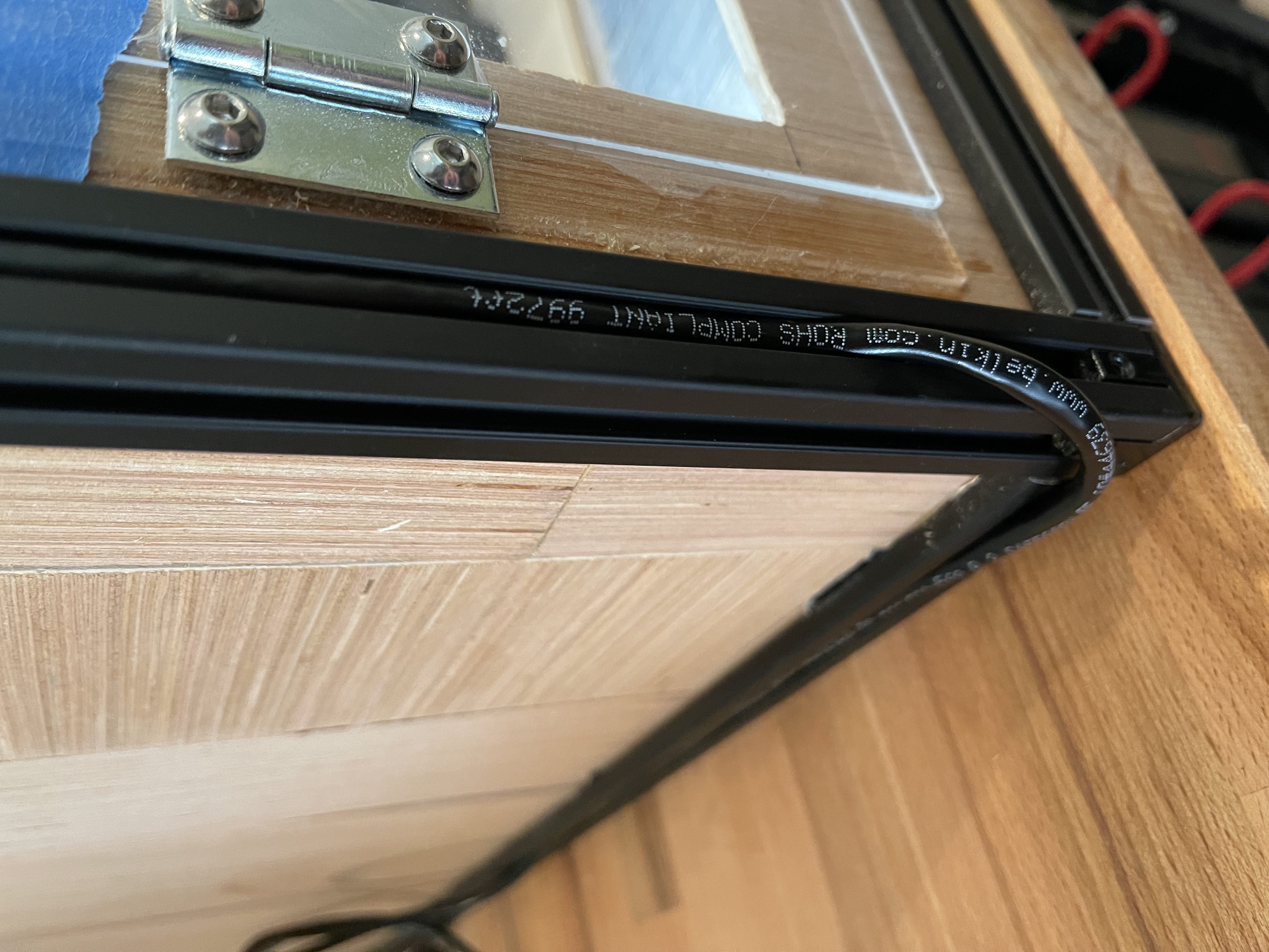 Clean wiring using spare Cat5 cabling